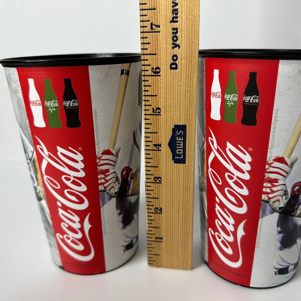 2 Chipper Jones Atlanta Braves Hall of Fame Class 2018 Souvenir Cups Coca-Cola